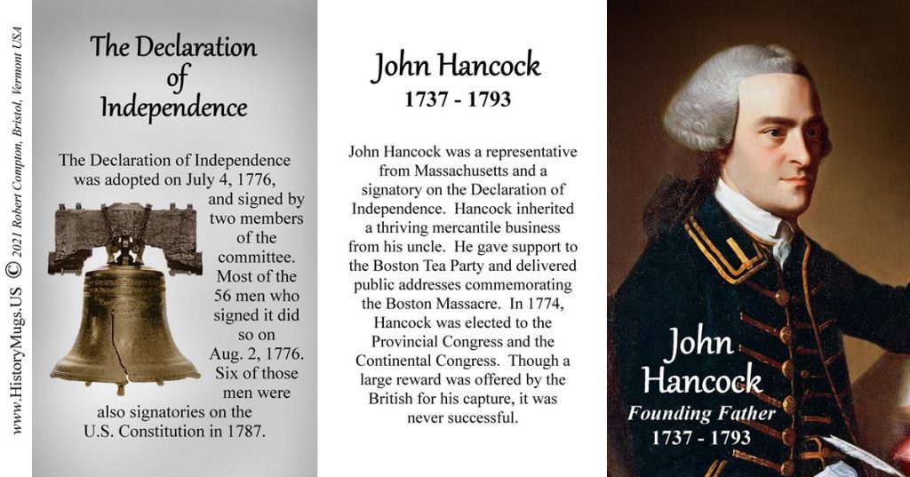 Hancock John Declaration Of Independence