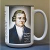 Benjamin Harrison, Declaration of Independence signatory biographical history mug.