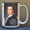 Thomas Heyward Jr, Declaration of Independence signatory biographical history mug.