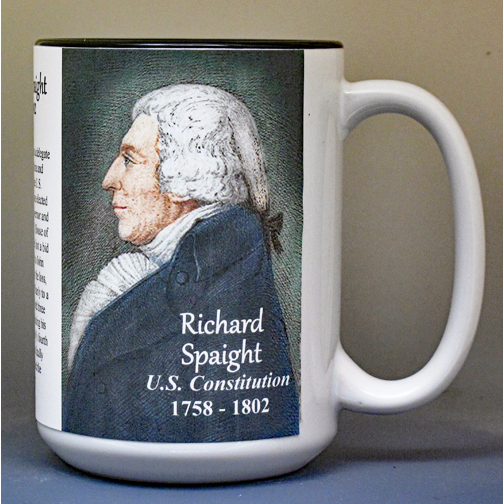 Richard Spaight, US Constitution signatory biographical history mug.