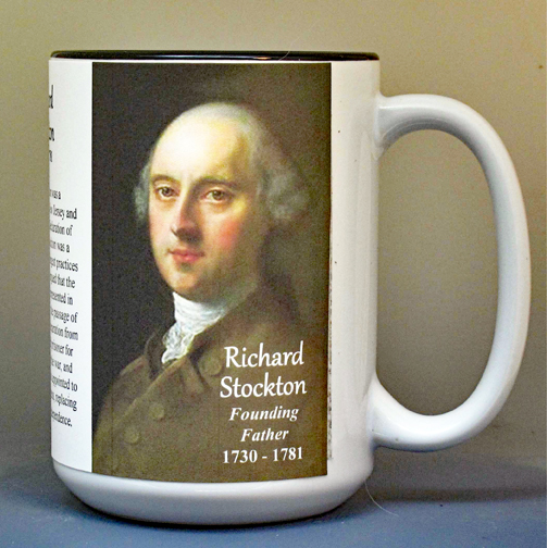 Richard Stockton, Declaration of Independence signatory biographical history mug.