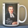 John Witherspoon, Declaration of Independence signatory biographical history mug.
