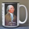 John Adams US Vice President biographical history mug.