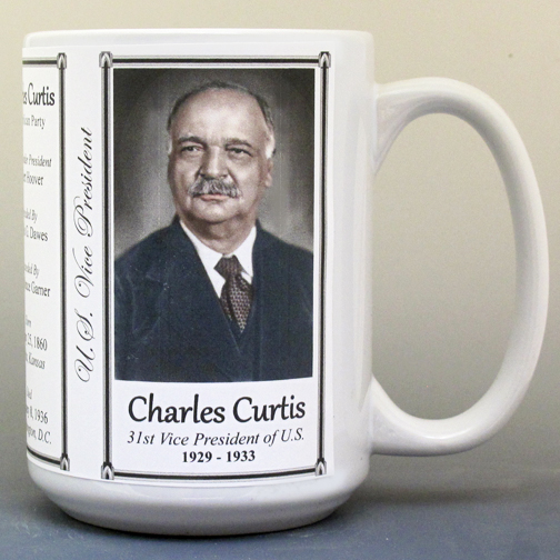 Charles Curtis, 31st US Vice President history mug.
