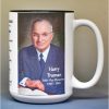 Harry Truman, US Vice President biographical history mug.