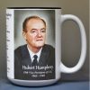 Hubert H. Humphrey, US Vice President biographical history mug.