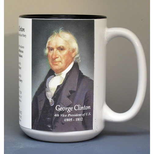 George Clinton, US Vice President biographical history mug.