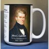 John Calhoun, US Vice President biographical history mug.