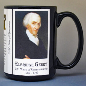Elbridge Gerry. US House of Representatives biographical history mug.