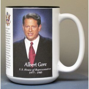 Al Gore, US House of Representatives biographical history mug.