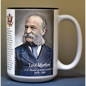 Levi Morton, US Representative biographical history mug.