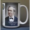 Thomas Hendricks, US Senator biographical history mug.