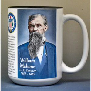 William Mahone, US Senator biographical history mug.