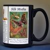 Silk Moths Science & Inventions biographical history mug.