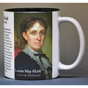 Louisa May Alcott, author, history mug.