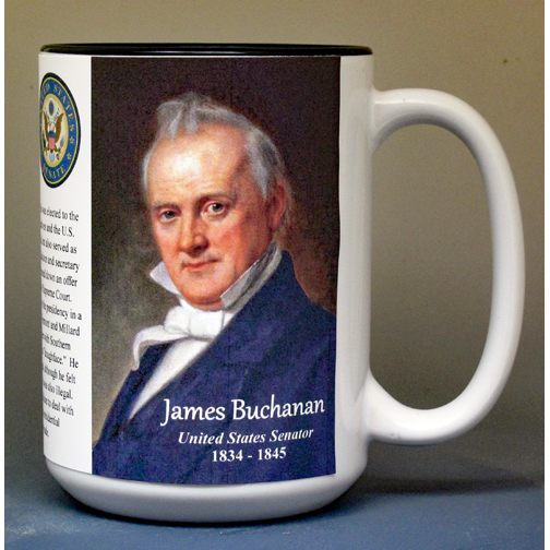 James Buchanan, US Senator biographical history mug.