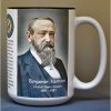 Benjamin Harrison, US Senator biographical history mug.