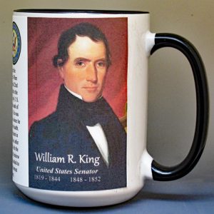 William King, US Senator who became Vice President biographical history mug.