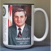 Walter Mondale, US Senator biographical history mug.