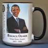 US Senator Barack Obama biographical history mug.