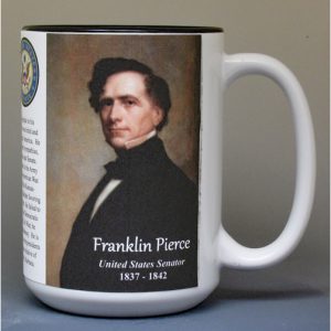 Franklin Pierce, US Senator biographical history mug.
