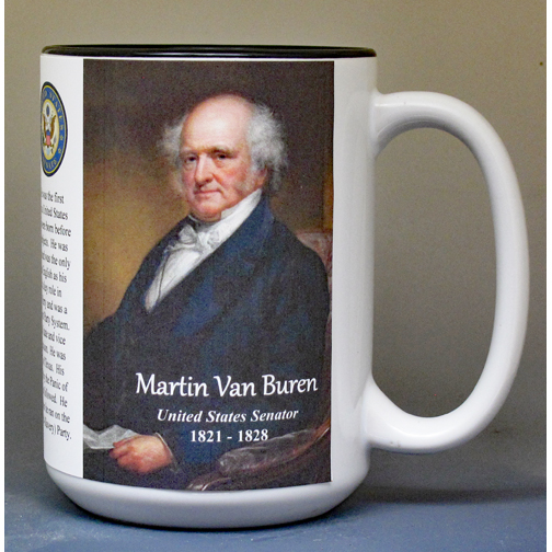 Martin Van Buren, US Senator biographical history mug.