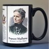 Frances Wadhams Civil War Union civilian biographical history mug.