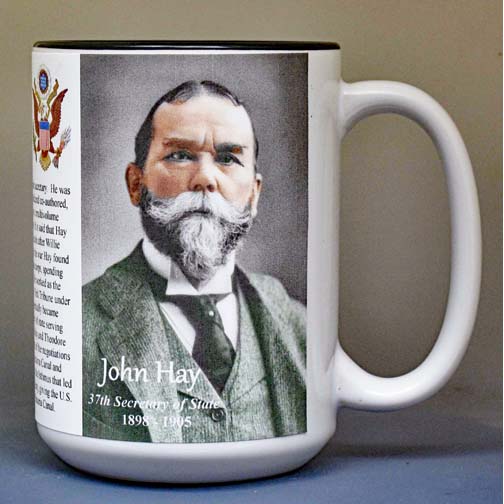 John Hay, US Secretary of State biographical history mug.