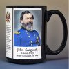 John Sedgwick, Major General Union Army, US Civil War biographical history mug.