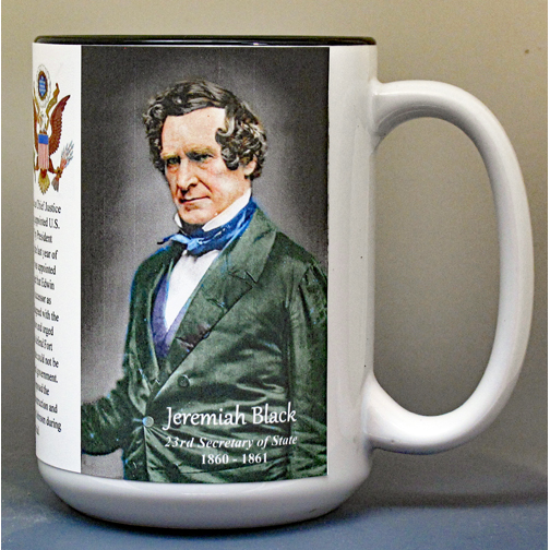 Jeremiah Black, US Secretary of State biographical history mug.