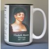 Elizabeth Monroe, US First Lady biographical history mug.