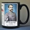 John Breckinridge, US Civil War biographical history mug.