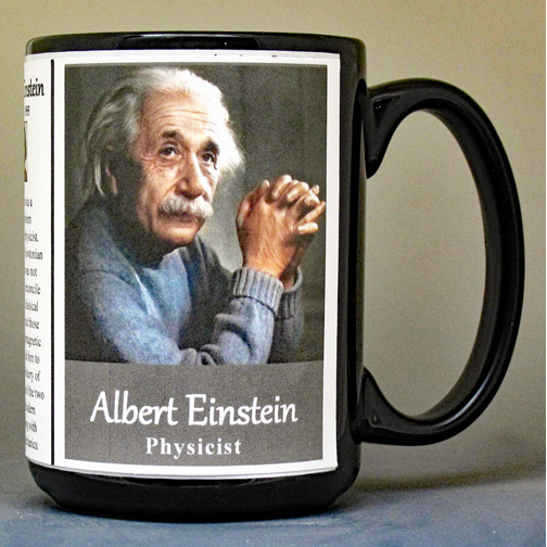 Albert Einstein history mug.