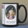 John Paul Jones, American Revolutionary War biographical history mug.