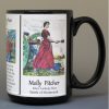 Molly Pitcher, American Revolutionary War biographical history mug.