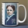 Lucretia Garfield, US First Lady biographical history mug.