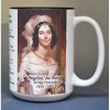 Angelica Van Buren, White House Hostess biographical history mug.