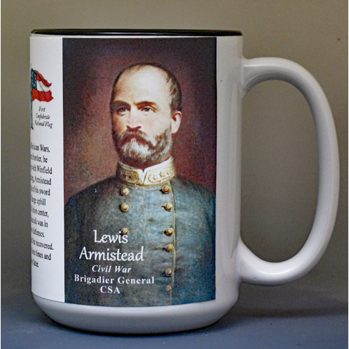 Lewis Armistead Civil War history mug