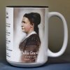 Julia Grant, US First Lady biographical history mug.