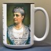 Caroline Harrison, US First Lady biographical history mug.