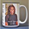 Michelle Obama, US First Lady biographical history mug.