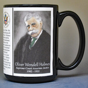 Oliver Wendell Holmes, US Supreme Court Associate Justice biographical history mug.
