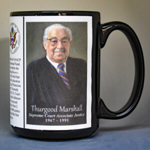 Thurgood Marshall, US Supreme Court Associate Justice biographical history mug.