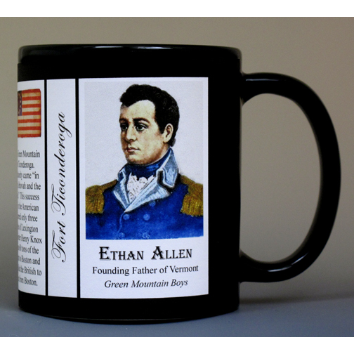 Ethan Allen, Fort Ticonderoga history mug.