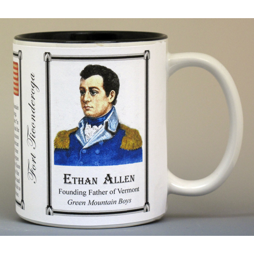 Ethan Allen, Fort Ticonderoga history mug.