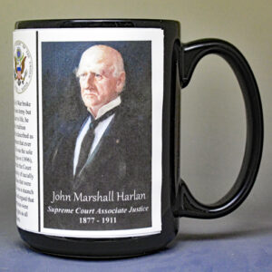 John Marshall Harlan, US Supreme Court Associate Justice biographical history mug.