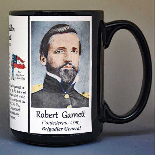 Robert Garnett Civil War history mug.