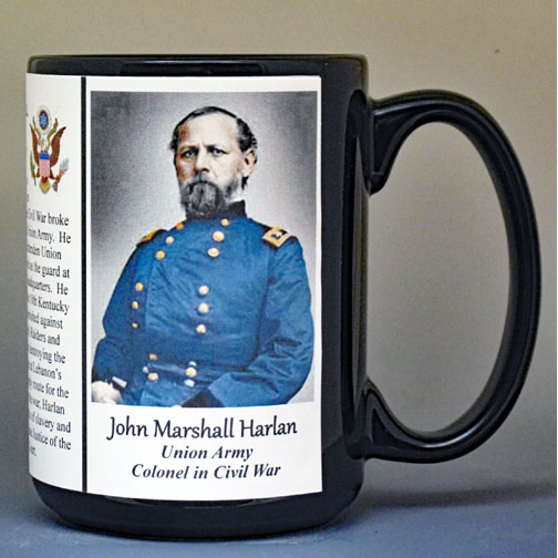 John Marshall Harlan Civil War history mug.