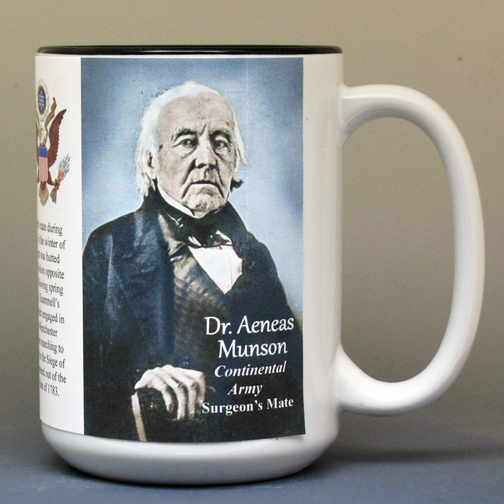 Aeneas Munson Revolutionary War history mug.