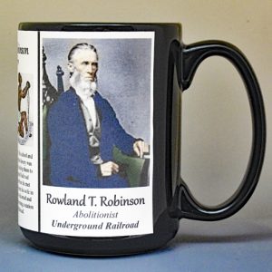 Rowland Thomas Robinson, abolitionist biographical history mug.